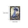 Retro Blue Royal Tarot Card Stickers (50pcs) for Decorating Cups, Notebooks, Suitcases, and Planners.