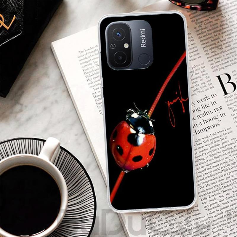 Insect Seven-Star ladybug Cover For Xiaomi Redmi 13 13C 14C 12 12C 10 10C 9 9C 9T 9A Phone Case 10A 8A 8 7A 7 6A 6 K80 K70 K60 K
