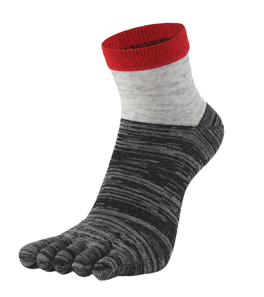 WIOIW Men's Five-Toe Socks, Durable Cotton Socks for Running, Sports, Commuting, and School, 6 Pairs