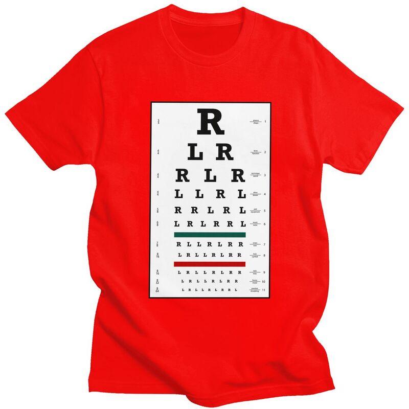 Custom Drummers Eye Chart T Shirts Men Tshirt Casual Tee Tops 100 Cotton Oversized Tshirts Gift
