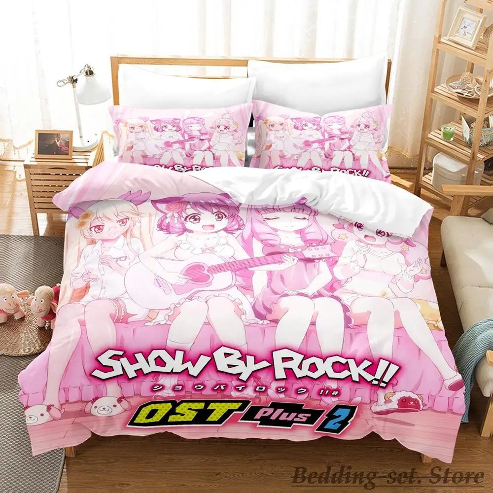 New Show By Rock! Bedding Set Single Twin Full Queen King Size Bed Set Adult Kid Bedroom Duvetcover Sets Anime Parure De Lit Bed
