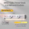 Movable Wall Mounted Power Track Socket Universal Adapter Office Home Appliance Socket Safety Track Kit