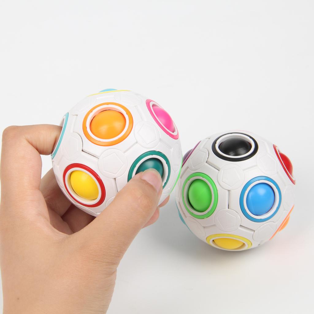 Antistress Cube Magic Fidget Toys Puzzle Rainbow Balls Children Educational Toy Adult Kid Reliever Stress Anxiety Christmas Gift