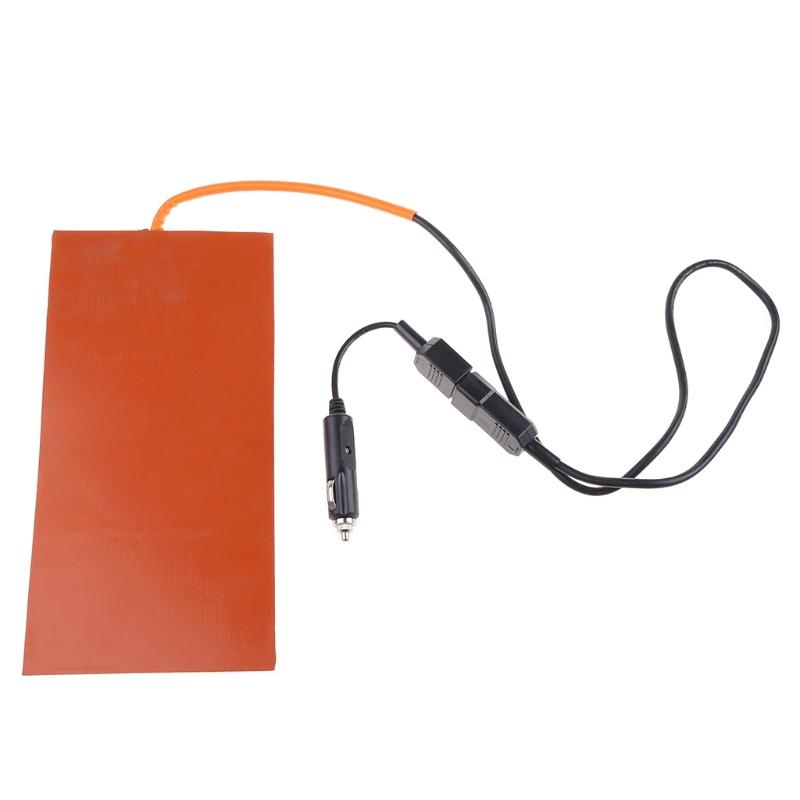 Tappetino Riscaldante in Silicone 152X304mm 100W Flessibile per Tappetino Riscaldante Borsa per Consegna Cibo Caldo Pizza 12V Con Cavo di Alimentazione Staccabile