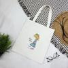 Cartoon canvas bag women's shoulder new student literary printed cloth bag handbag simple large-capacity shopping bag