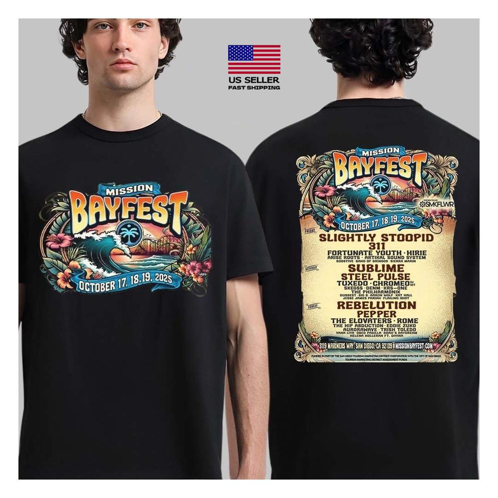 San Diego Bayfest 2025 Lineup In San Diego California On October Shirt Unisex T-Shirt XXL