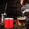 500ml Enamel Water Cup Sleek Design Stainless Steel Rim Comfort Grip Ideal Hot Cold Drinks Versatile Home Office Camp