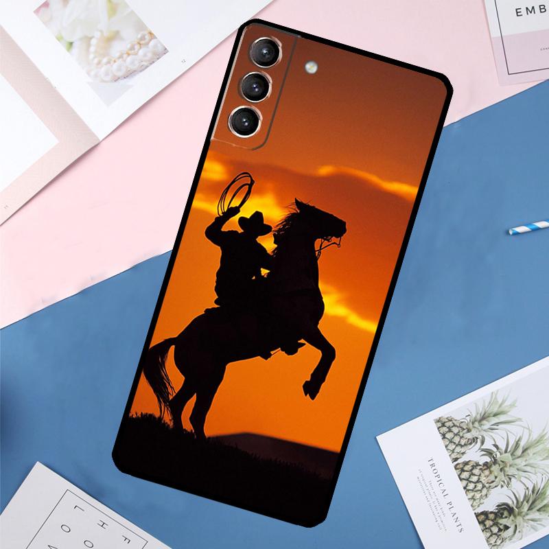 Cowboy Case For Samsung Galaxy S24 Ultra S20 S21 S22 S23 S25 Ultra S9 S10 Plus S25 FE Back Cover