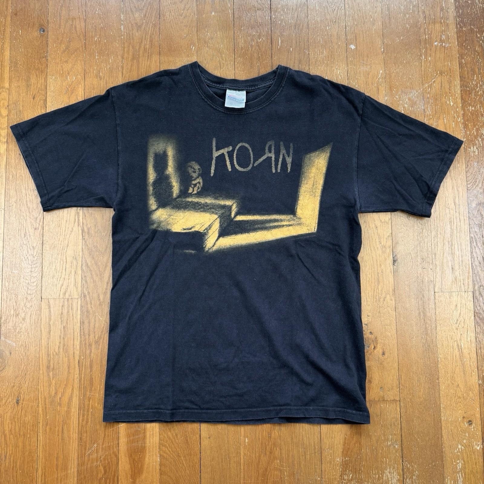 Vintage Korn 2002 Untouchables Album Promo Nu Metal Music Band T Shirt Size Med M