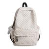 Mochila Escolar Coreana Viento Crema Encaje Niña Dulce Mochila Estudiante de Primaria Versátil Escuela Viaje Ligera Bolsa Escolar Niña