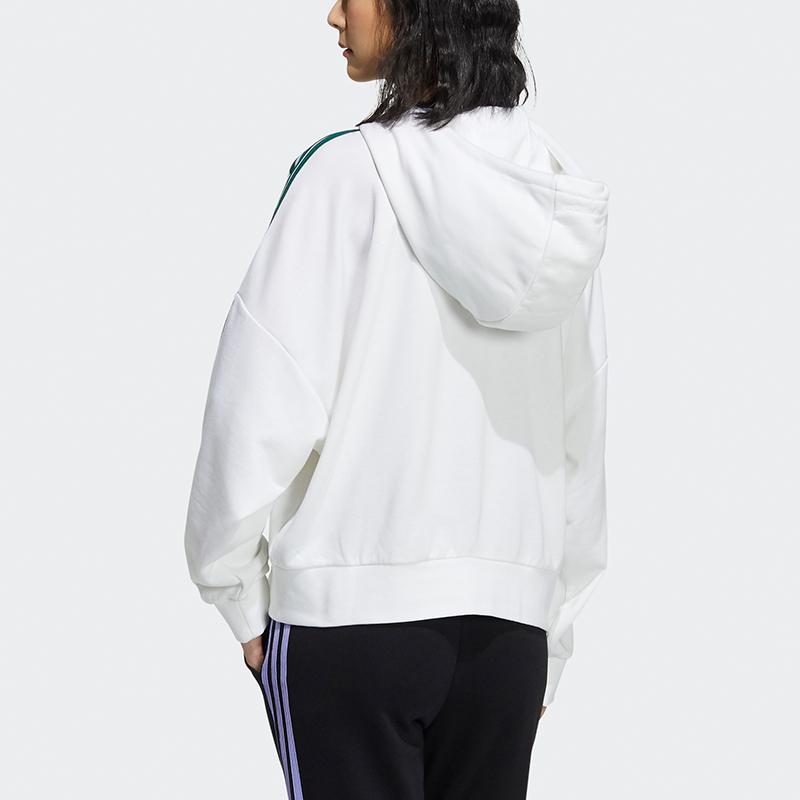 Adidas Neo Womens Favorite February Shadow Color Block Hoodie Women Hoodies White GS2599