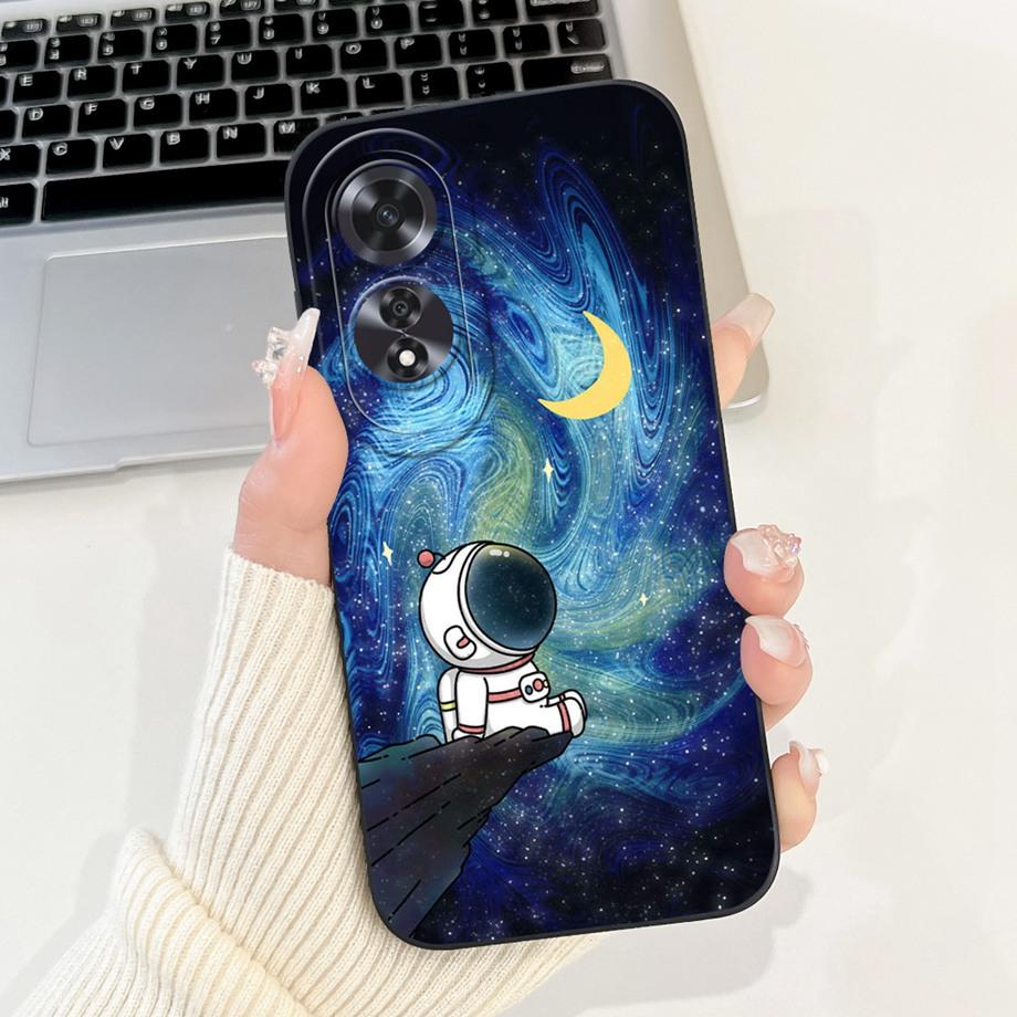 For Oppo A60 4G 5G CPH2631 Case Soft Silicone Back Cases Panda Marble Draagon Cat Astronaut Phone Cover For Oppo A80 5G CPH2639