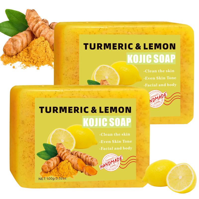 Lemon Turmeric Kojic Acid Handmade Soap - TK Style, European & American Inspired