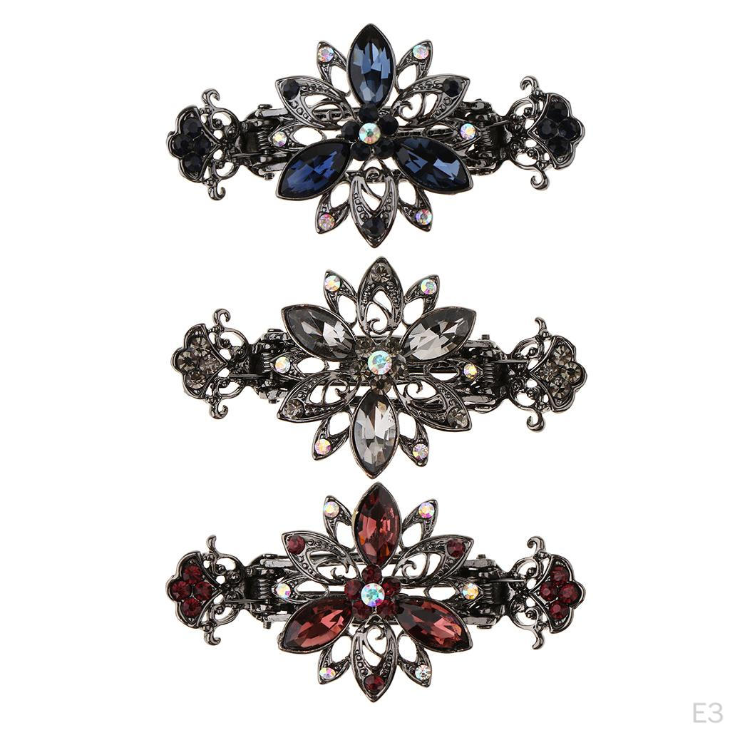 Зажимы для цветов для женщин и девочек синий — фото 3