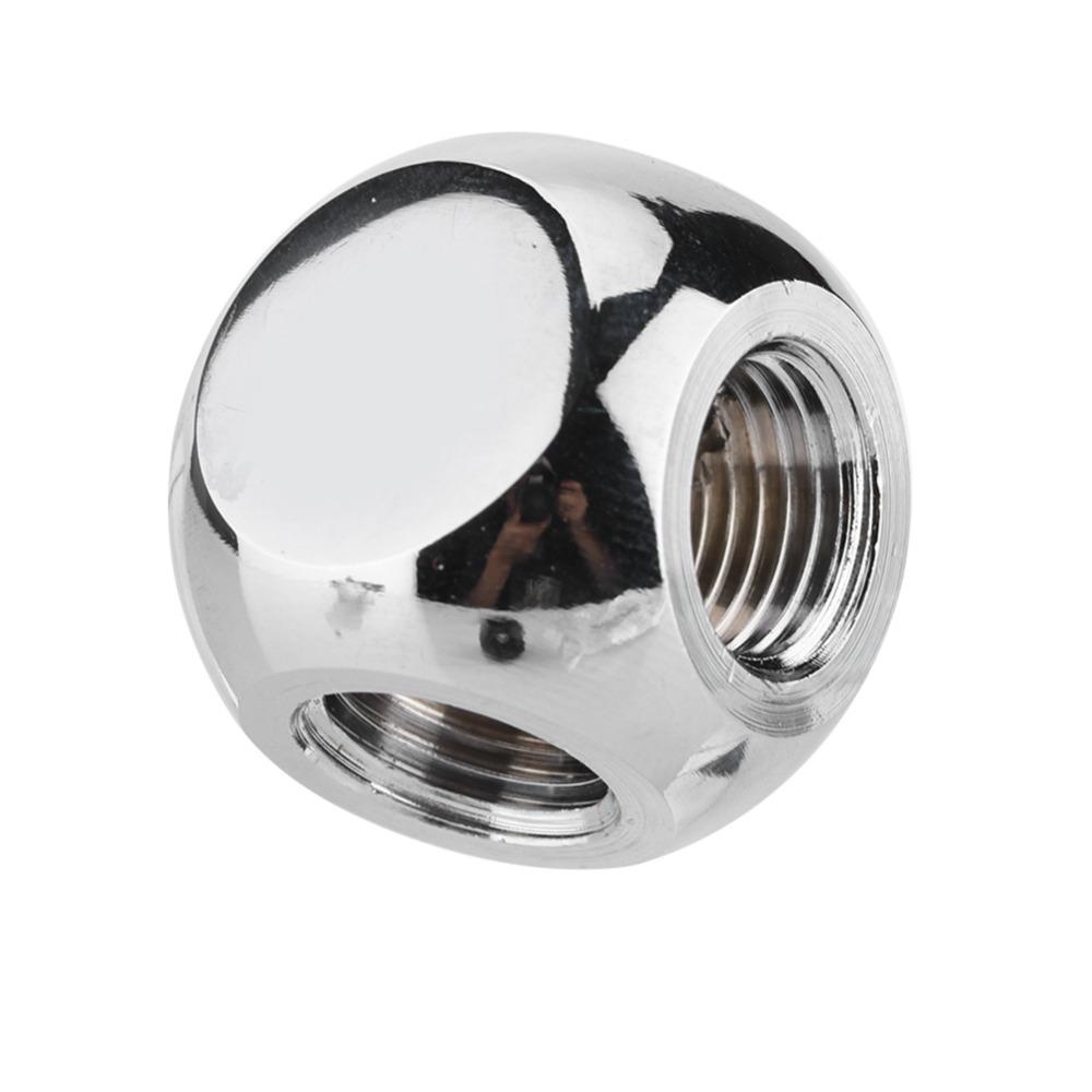 G1/4 Spherical Tube Connector 4-way PC Water Cooling  Water Cooling Modders
