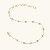 4MM 2.4cttw Round Bubble Moissanite Bezel Bracelet For Women 925 Silver Diamond Hand Chain Rhodium Plated Jewelry