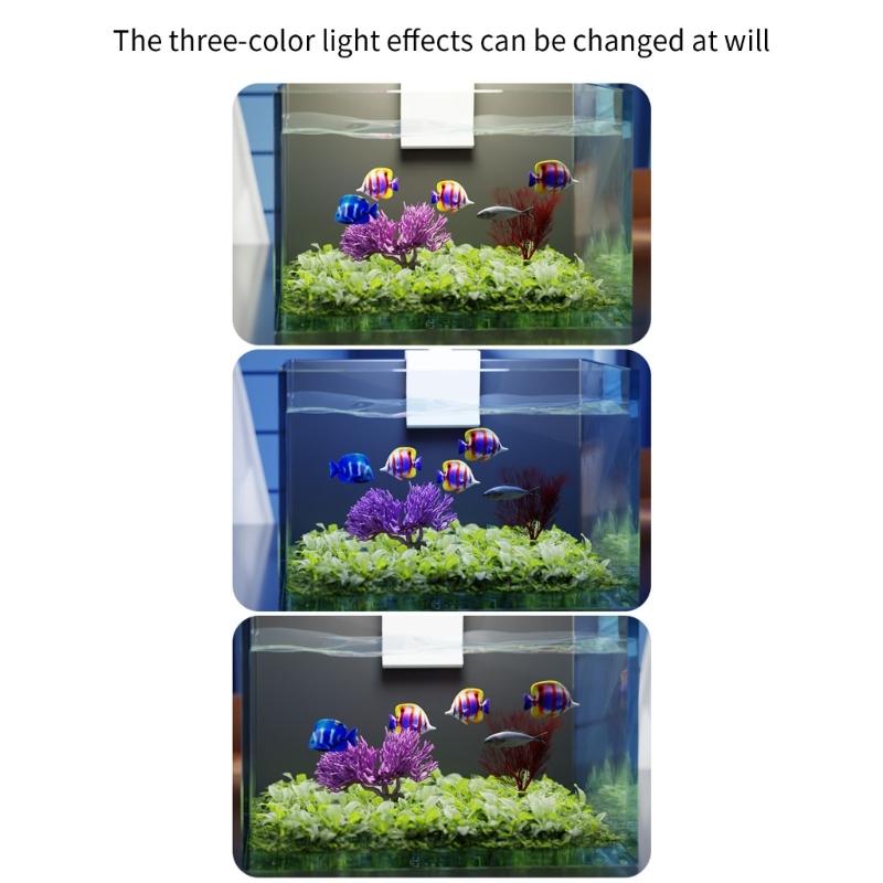 USB Fish Tanks Lighting Clamps Mount Color Changing LED Lamp For Desktop Aquariums
