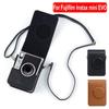 Skórzany futerał na aparat błyskawiczny ze skóry PU, odporny na wstrząsy pokrowiec fotograficzny do Fujifilm Instax mini EVO