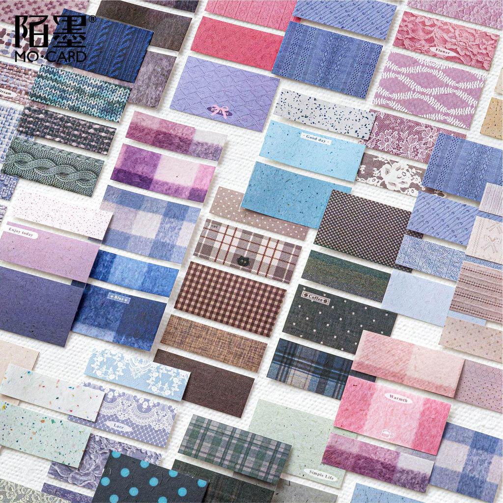 MòMò Retro Plaid Kraft Paper Adhesive Tape - Plain, Space, and Draft Series (6 Styles)