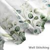 72x72 Inch Watercolor Eucalyptus Shower Curtain Green Leaves Sage Botanical Nature Scenery Decor with Hooks