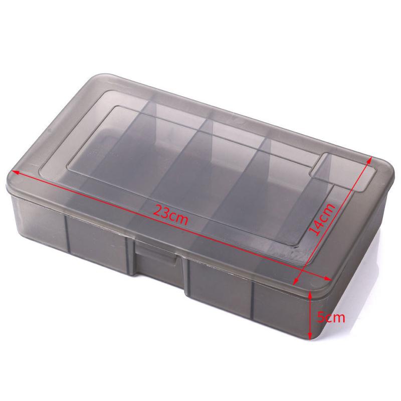 Lure Storage Box Elegant Gray Five-Compartment Multi-Layer Large Capacity Fishing Gear Accessories Box Fishing Bag Special Small