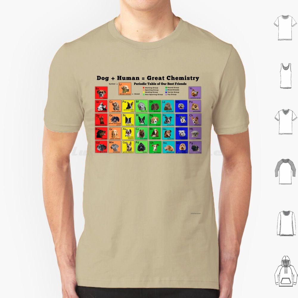 Periodic Table Of Dogs  Science Lover  Dog Lover T Shirt   Cotton Cool Tee Periodic Table Novel Periodic Table Periodic S