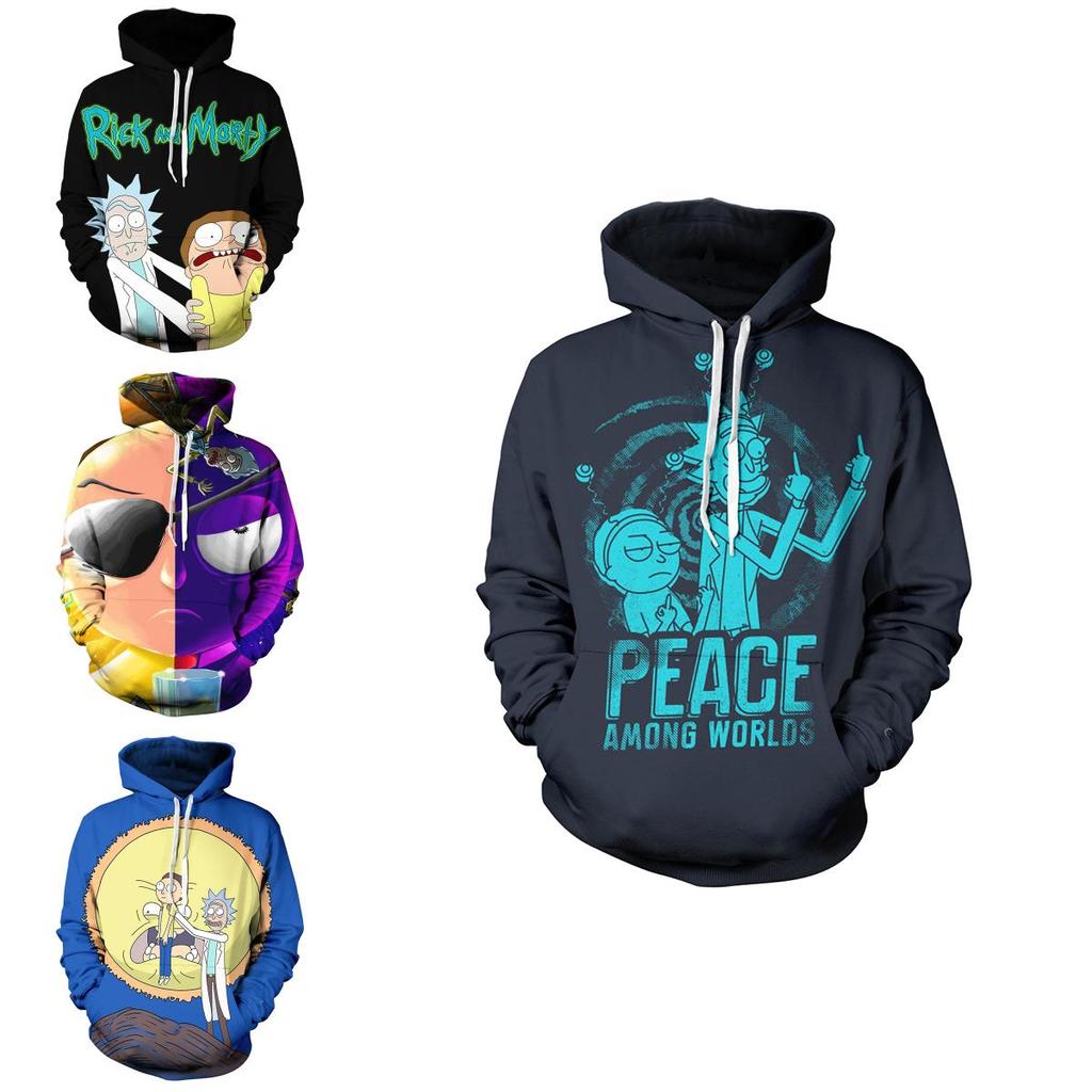 Cartoon And Rick 3d Print Casual Hoodies Women Men Sweatshirt New Pullover