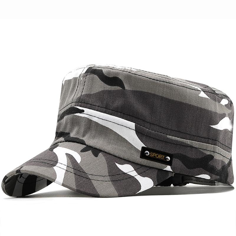 1PCCamouflage Flat Cap Fashion Camo Baseball Hat Adjustable Classic Fashion Sunshade Hat For Women Men Gorras Outdoor Sport Caps