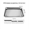 Yangge Stainless Steel Rectangular Deep Drainage Serving Tray