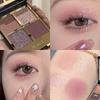 Crushed Diamond Smoky Eye Palette: 4-Color Matte & Shimmer Shades In Cement Gray & Pink-Brown