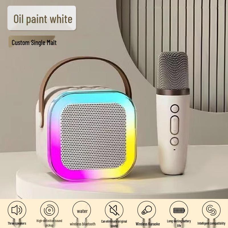 

Bluetooth караоке мікрофон і динамік: Бездротовий багатофункціональний сімейний KTV-набір для дітей з інтелектуальною звуковою картою