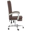 Vidaxl Foldable Office Chair, Brown, Faux Leather