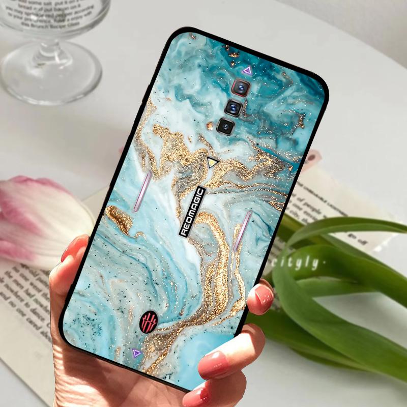 For ZTE Nubia Red Magic 6 Case Shockproof Soft TPU Silicone Phone Cover For ZTE Nubia Red Magic 6S Pro Capa Cartoon RedMagic 6