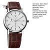 Men Dress Watch Watches Chronograph Casual Analog Quartz Movement Belt Strap Wristwatch Gift for Boyfriend Father Sleek