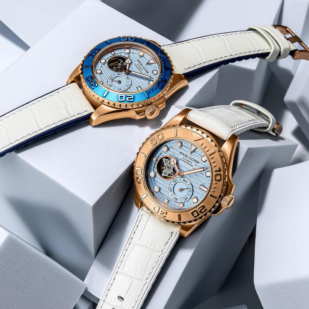 Angel Clover Sea Cruise Automatic Wristwatch White SCA44PPB-WH Men's