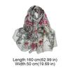 Sun-Resistant Silk Scarf Breathable Long Wraps Portable Bandana  for Women