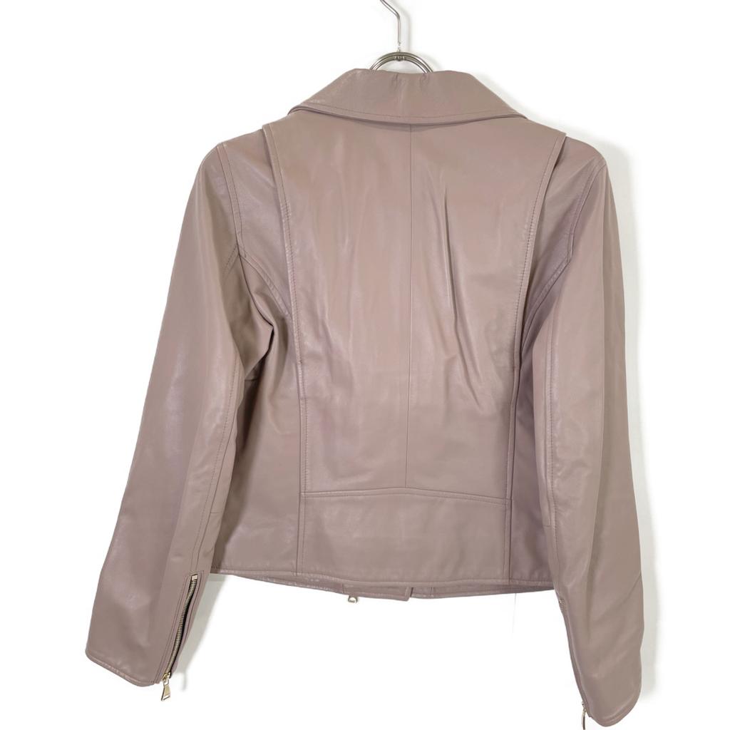 EMMETI Purple pink lamb leather ANNABEL double riders jacket Jacket 40 pinkUsed