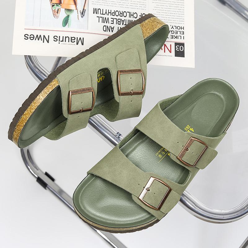 Leather Men Sandals Summer Men's Sandals Women Slippers Outdoor Beach Casual Shoes Zapatos Hombre Durable Non-Slip Luxury Shoes