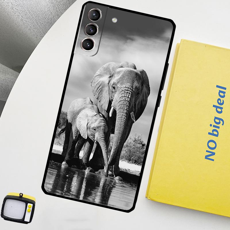 Elephant Baby Nature Phone Case For Samsung Galaxy S25 Ultra S20 S21 S22 S23 Plus S9 S10 S25 FE S24 Ultra Cover
