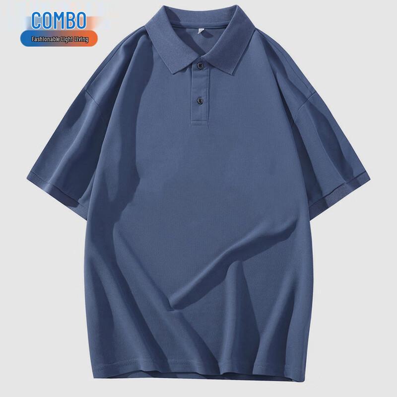 Combro Men s Spring/Summer Waffle Knit Short Sleeve Polo Shirt 48