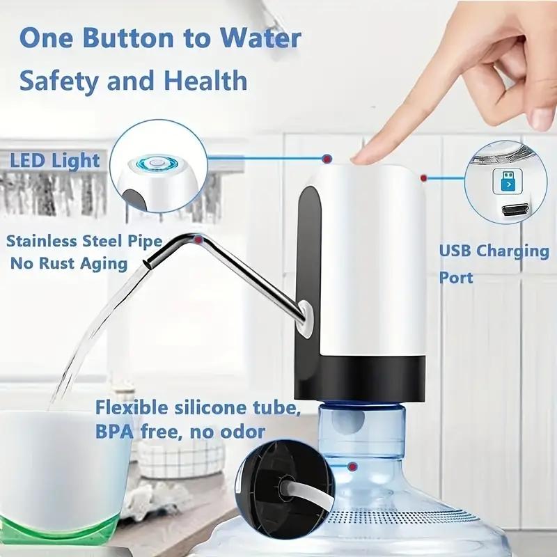 1pc electric kettle pump USB charging automatic drinking water pump portable camping water dispenser