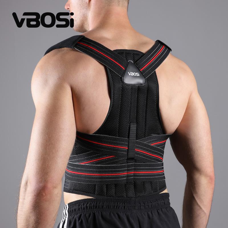 

VBOSI Back Support Sports Belt - Adult & Adolescent Fitness Gear Black M