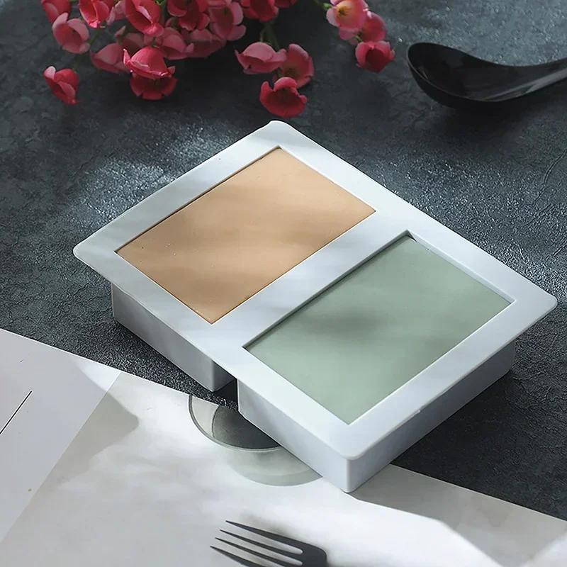 DIY Silicone Soap Mold Square Shape Silicone Mould Cake Molds Handmade Simple Handwork Kitchen Tools Accessories Soap Making