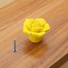 1PC Single Hole Handle Cartoon Cabinet Handles Modern Cupboard Pulls Minimalist Flower Rose Drawer Knobs Fashion