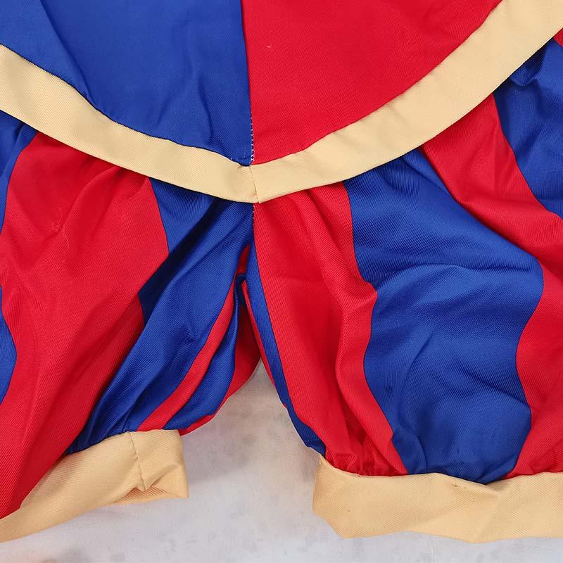 Zirkus Pomni Cosplay Kostüm mit Hut Handschuhen Halloween Kostüme