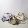 New model dumpling bag design, fashionable and high-end shoulder bag, handbag, crossbody genuine leather women's bag