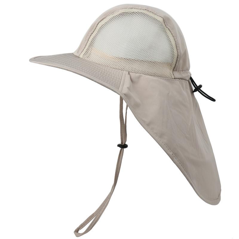 Outdoor-Sonnenhüte für Damen und Herren, Nackenschutz, Teufelshüte, wasserdichte Beschattung, mückensichere und UV-schützende Fischerhüte, Schals, Outdoor