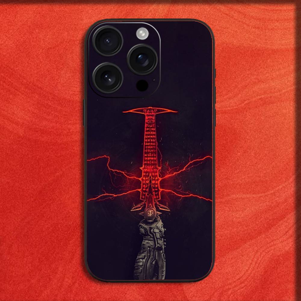 Etui na telefon Gra D-Doom Dark Ages Dla iPhone 16,15,14,13,12,11,Pro,XS,Max,XR,Plus,E,Mini Czarne Odporne na wstrząsy Pokrowiec