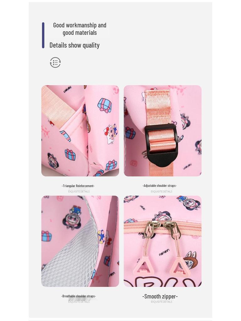 Cartoon Kids' Backpack Set: Includes Crossbody Bag, Coin Purse, and Schoolbag for Kindergarten