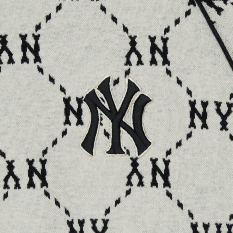 New MLB New York Yankees Sweatshirt Unisex Dark Cream 3AMTM0144-50CRD